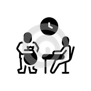 Black solid icon for Bribe, corruption and graft