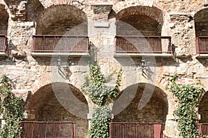 Brick arches in casemate photo