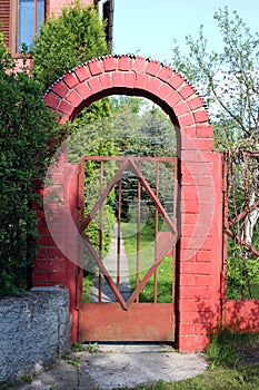 Brick archway entrance