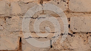 Brick background. Texture of painted bricks