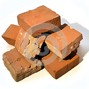 Isolated Brick Building Masonry Bricklayer Construction Work Foundation architecture blocks