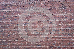 Brick brown background. Cool classic red brick background