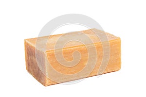 Brick of brown common soap