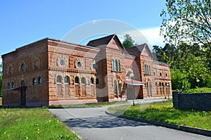 Brick building at Albertin Manor, Belarus