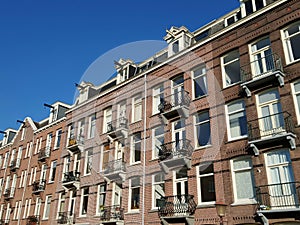 Brick building, Amsterdam, Holland