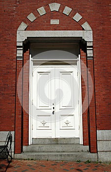Brick Building Door