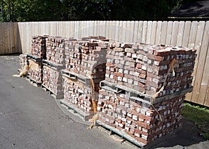 Pallets of Bricks photo