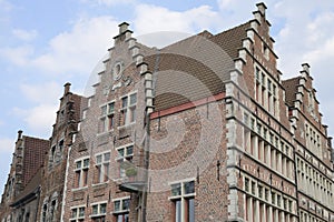 Brick buildings in Ghent