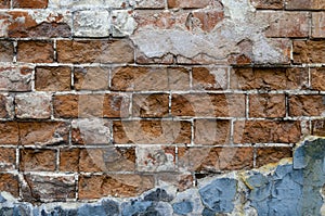 The brick cement wall as background texture