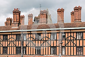 Brick chimney at buildings near Windsor Castle England