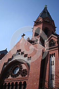 Brick Church in Kreuzberg, Berlin, Germany photo