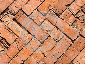 Brick cobbles on the square