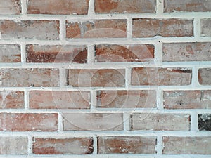 Brick and concrete wall texture for pattern abstract background.