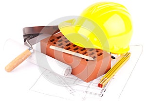 Brick and construction tools