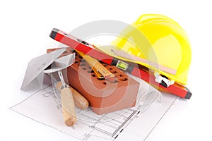 Brick and construction tools
