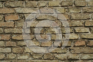 Brick damaged prison wall texture
