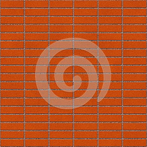 Brick drawing. Seamless red brick wall background - texture pattern for continuous replication