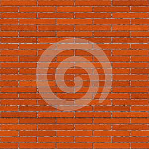 Brick drawing. Seamless red brick wall background - texture pattern for continuous replication