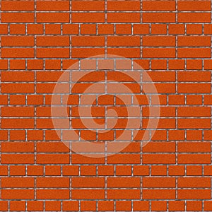 Brick drawing. Seamless red brick wall background - texture pattern for continuous replication