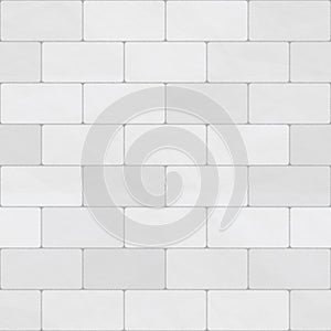 Brick drawing. White brick wall seamless background- texture pattern for continuous replication