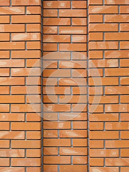 Brick fence vertical columns, abstract texture,background.