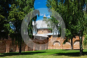 Brick fortress walls of a citadel