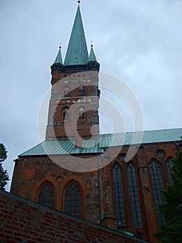 Brick gothic architecture, Lubeck, Germany