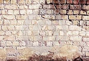 Brick grunge wall background