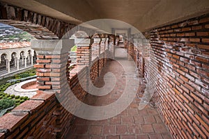 Brick hallway in rabati castle