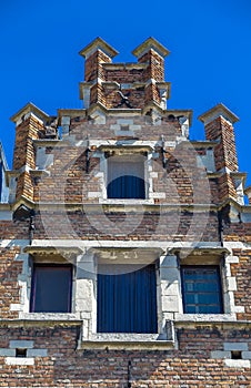 Brick house characteristic of Antwerp