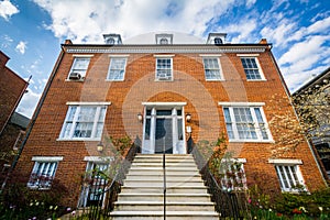 Brick house in Frederick, Maryland. photo