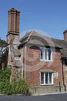 Brick house in Shere. Surrey. England