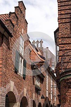 Brick houses in Bremen, Germany