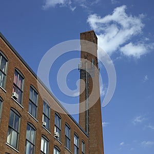 Brick industrial chimney