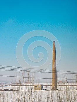 Brick kiln in Barf, Hamedan city, Iran