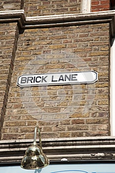 Brick Lane; Street Sign; Shoreditch, London