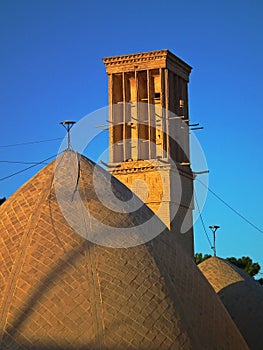 Brick made historical Ice house or Yakhchal in Naein city, Isfahan , Iran