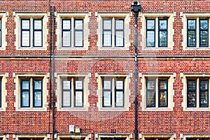Brick mansion block in London