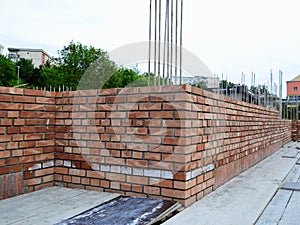 Brick masonry - construction site