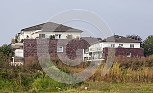 Brick multi-family house, residential building