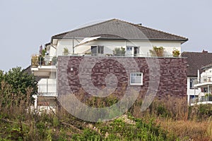 Brick multi-family house, residential building