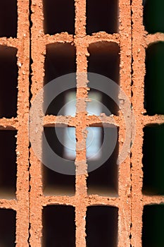 Brick pattern with hole