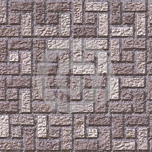 Brick pavement generated teture