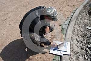 Brick Paver Worker
