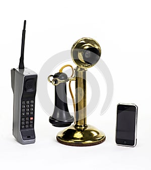 Brick Phone, Stick Phone and Smart phone