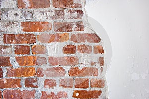 Brick and plaster