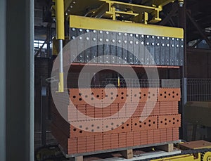 Brick production, hollow ceramic bricks factory