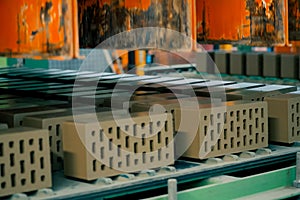 Brick production, hollow ceramic bricks factory