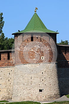 Brick protective tower