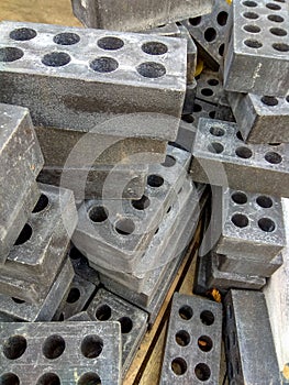 Brick with a rectangular holes